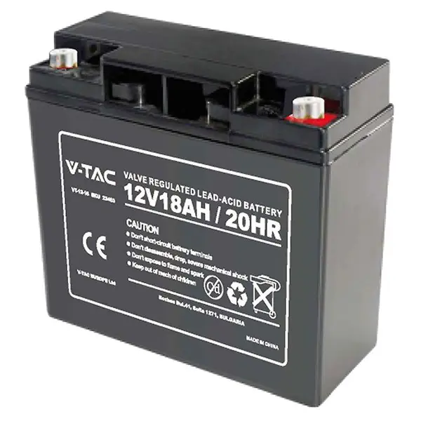 Acumulator gel plumb 12V 18Ah, terminale M5, V-Tac SKU-23453