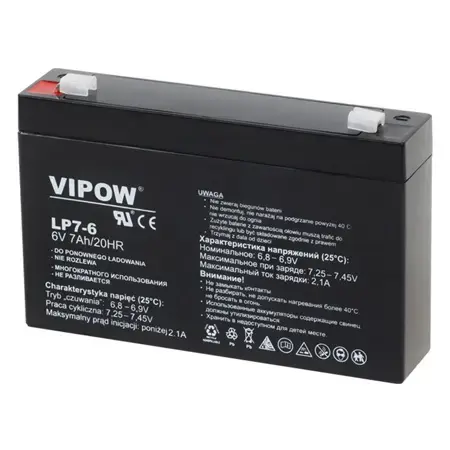 Acumulator gel plumb Vipow BAT0207, 6 V / 7 Ah