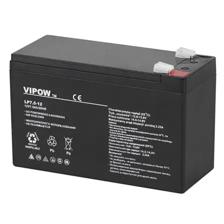 Acumulator gel plumb Vipow BAT0214, 12 V / 7.5 Ah