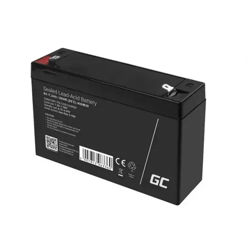 Acumulator Green Cell AGM39 6V 7.2Ah F1 AGM