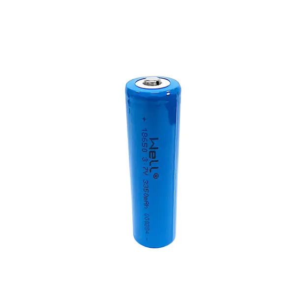 acumulator industrial li-ion terminal cu varf 18650 3.7v 3350mah well