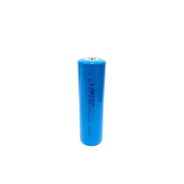 Acumulator industrial Li-ion terminal cu varf 21700 3.7V 5000mAh, cu protectie PCM 15A Well