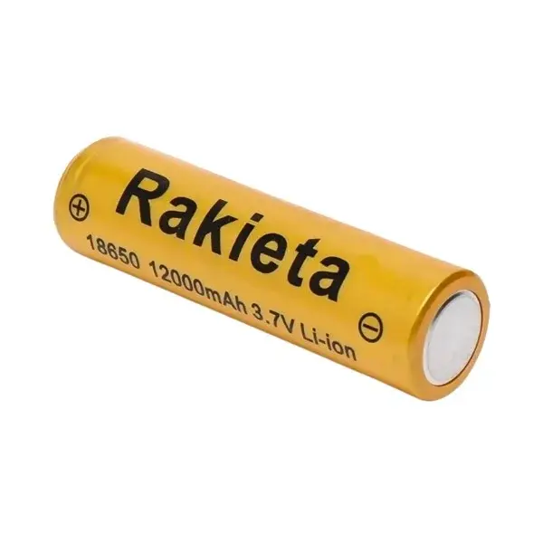 Acumulator Li-Ion, 12000mAh, 3.7V, Rakieta 18650 galben