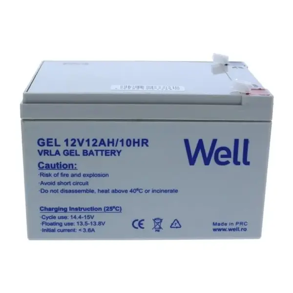 Acumulator plumb acid cu gel Well 12V 20AH, terminal T3