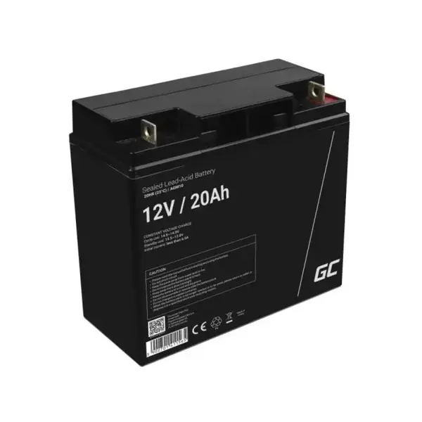 Acumulator plumb acid GreenCell 12V 20AH, terminal F3 (M5), 181x77x160(167) mm, AGM10
