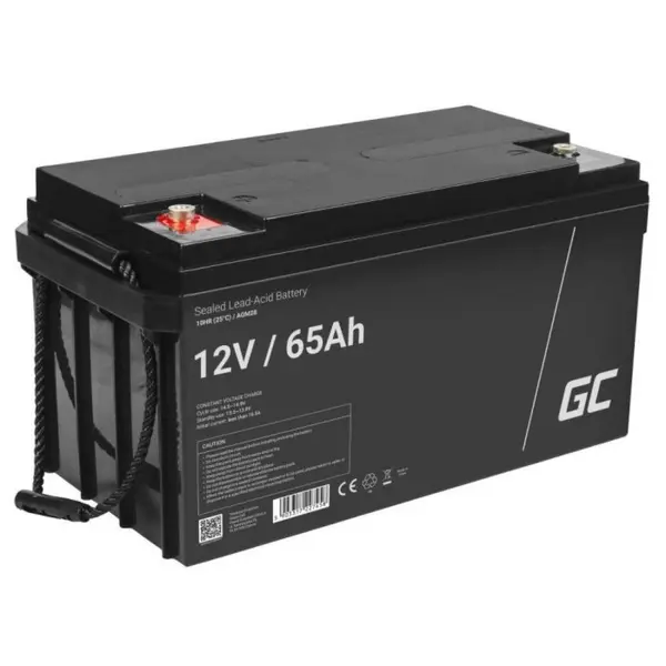 Acumulator plumb acid GreenCell 12V 65AH, terminal B4 (M6), AGM28