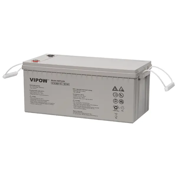 Acumulator stationar Vipow, AGM VRLA, 12V 200AH - BAT0419