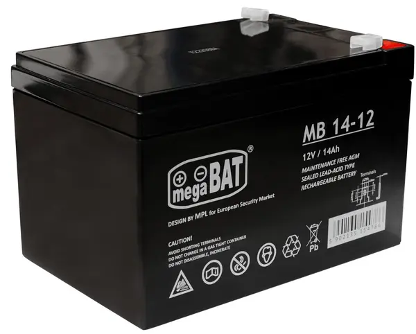 Acumulator VRLA MB 14-12 (151/98/94mm) - MEGABAT
