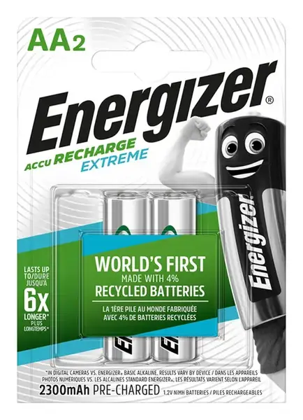Acumulatori Energizer Extreme AA, LR6, 1.2V, 2300 mAh, 2 buc/set
