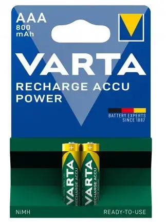 Acumulatori Varta A0115411, AAA R3 800mAh, B2 (10/50), 2 Buc