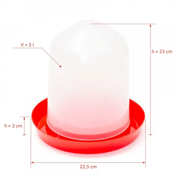 Adapatoare Pui tip Clopot 3 Litri