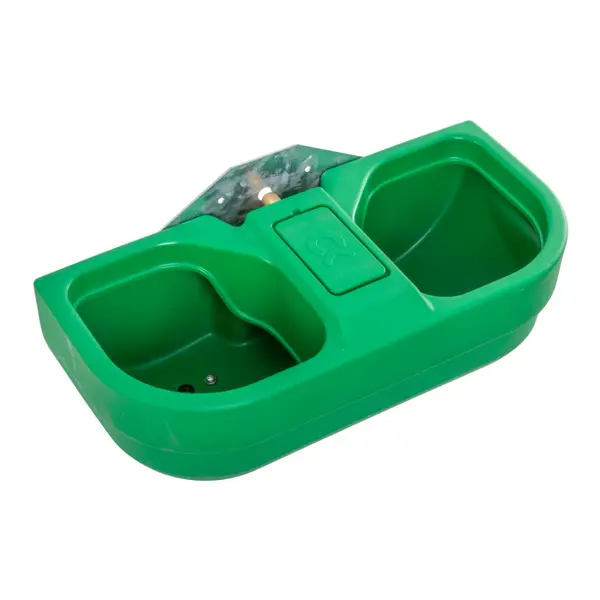 Adapatoare Vaci si Cai 58 L Dubla din Plastic cu Plutitor, Nivel Constant, Kerbl