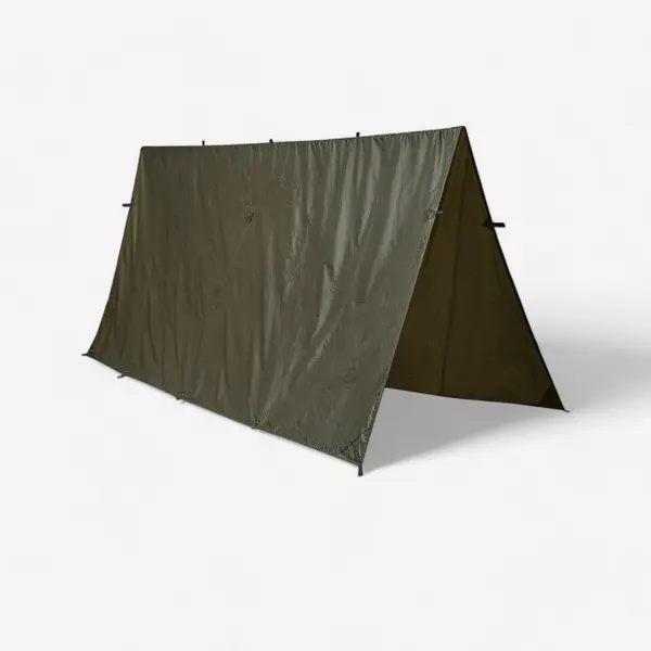 ADĂPOST BUSHCRAFT BIVUAC COMPACT LEJER 2,95X2,8 M IMPERMEABIL KAKI