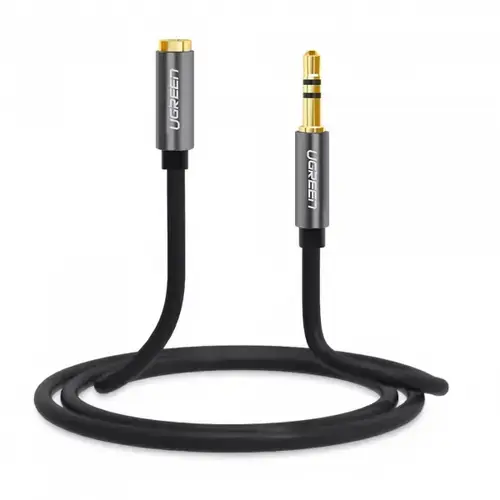 Adaptor Audio 3.5mm - 3.5mm UGREEN AV118, 1m, Negru