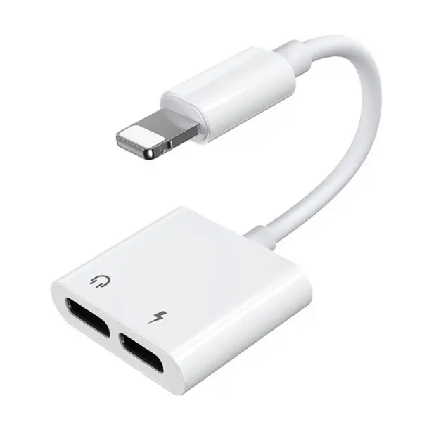 Adaptor Audio Lightning - 2 x Lightning Joyroom S-Y104, Alb