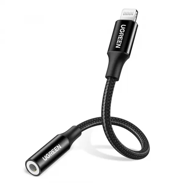 Adaptor Audio Lightning - 3.5mm UGREEN US211 (30756), Negru