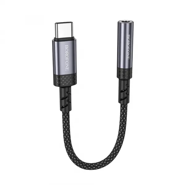 Adaptor Audio USB-C - 3.5mm Borofone BV24, Gri