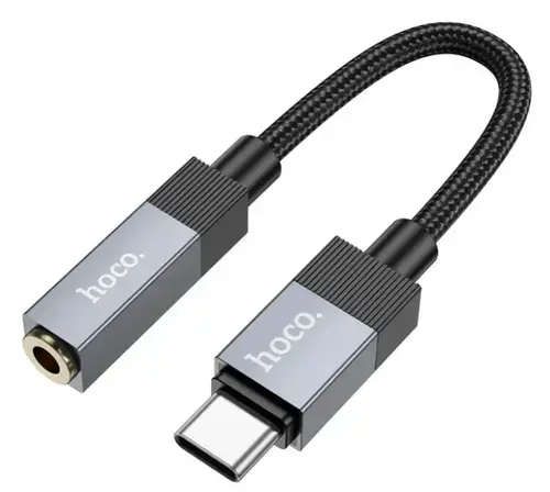 Adaptor Audio USB-C - 3.5mm HOCO UPA32C, Negru
