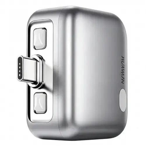Adaptor Auto-Disconnect USB-C KUWAJIA KH-51 pentru Alimentare cu Deconectare Automata si Protectie Baterie (Argintiu)