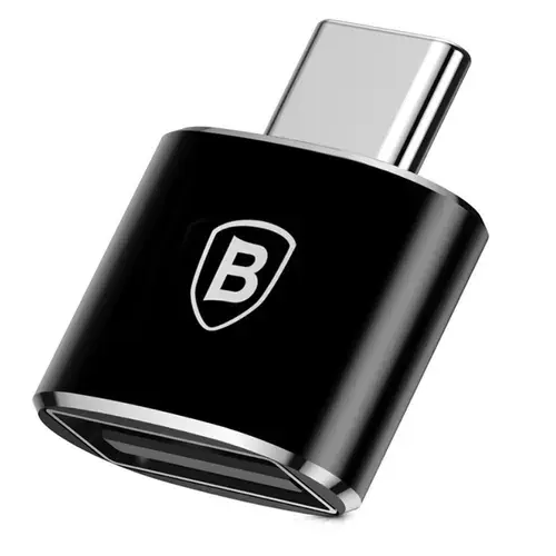 Adaptor Baseus Mini CATOTG-01, USB 3.0 - USB Type-C, 2.4 A max (Negru)