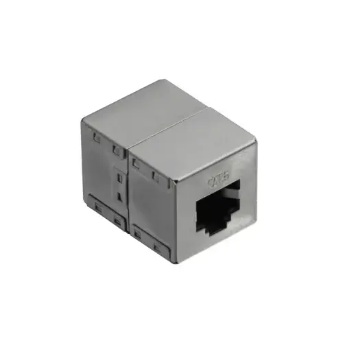 Adaptor cu carcasa metalica LogiLin , Inline 1:1, Cat.6 RJ45, STP