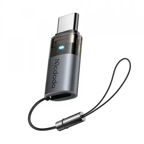 Adaptor Date/Incarcare McDodo OT-7610, Lightning - USB-C (Negru/Gri)