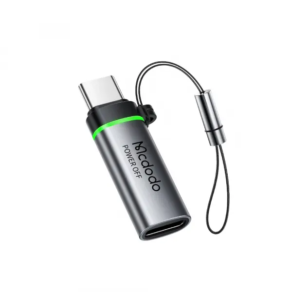 Adaptor Date si Incarcare Lightning - USB-C McDodo OT-6010 Power Off, Negru