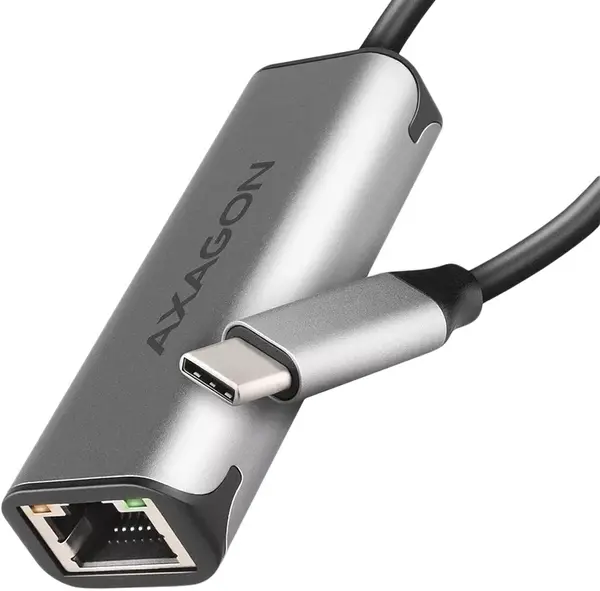 Adaptor de rețea AXAGON -ADE-25RC, USB-C/RJ45, 2500Mbps, gri