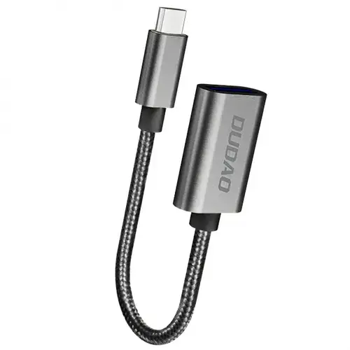 Adaptor Dudao L15T, USB-C - USB-A (Gri)