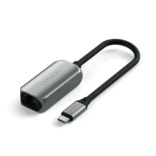 Adaptor Ethernet USB-C 2.5Gb Satechi pentru MacBook Pro, MacBook Air, iPad Pro, iPhone 15 si alte dispozitive USB-C