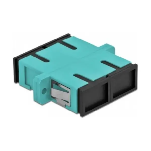 Adaptor fibra optica PXW SC-SC duplex multimode OM3 10G aqua AD-SC-SC-DX-10G