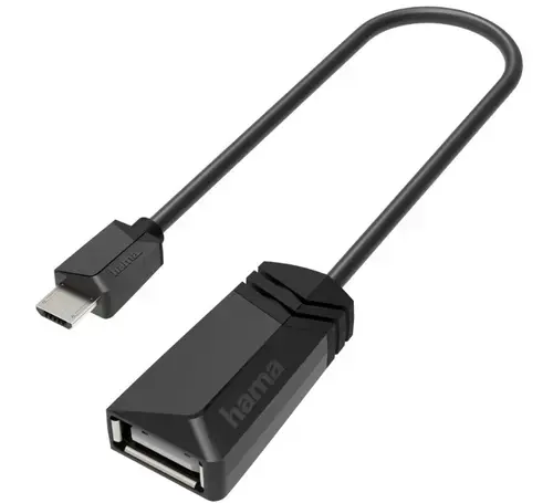 Adaptor Hama 200308 USB - Micro-USB (Negru)