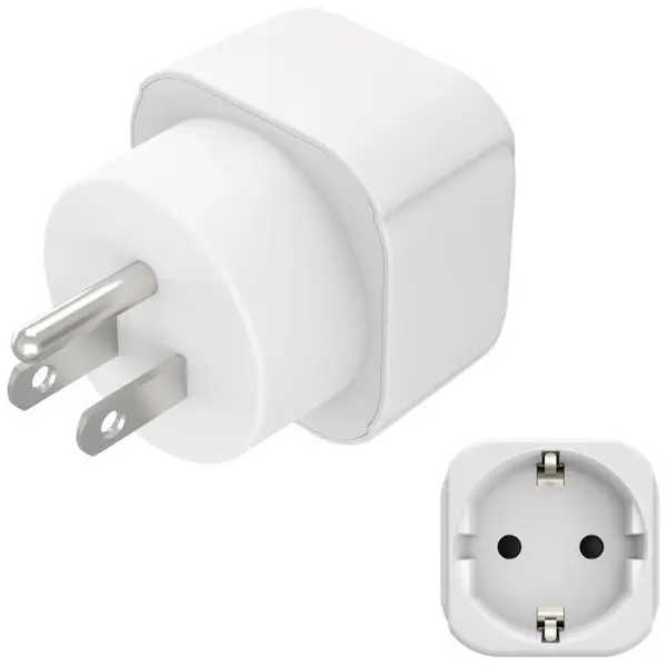 Adaptor Hama - Travel, Tip B/3-Pin, Europe/US, alb