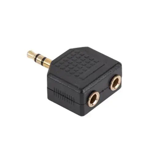 Adaptor Jack 3.5mm tata - 2 x Jack 3.5mm mama