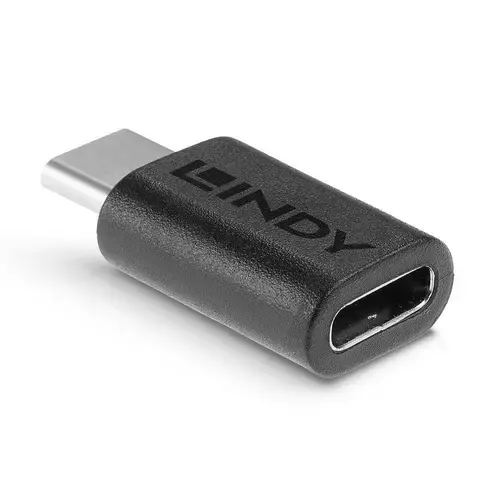 Adaptor Lindy LY-41893, USB 3.2 Type C - USB-C, dimensiuni 26.5x13x7.5mm, latime de banda suportata 20Gbps, Negru