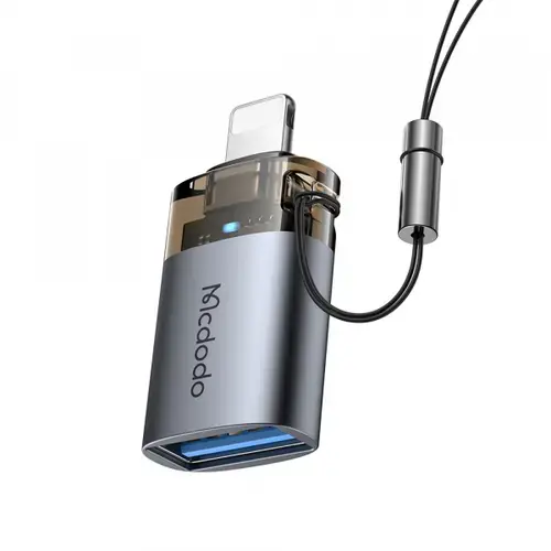 Adaptor McDodo OT-7390, Lightning - USB-A (Negru)
