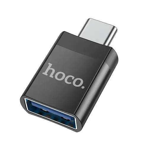 Adaptor OTG USB-A - USB-C HOCO UA17, Negru
