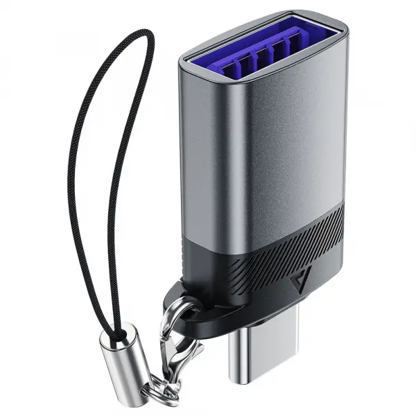 Adaptor OTG USB-C - USB-A Acefast J7, Gri