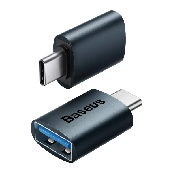 Adaptor OTG USB-C - USB-A Baseus Ingenuity, Albastru ZJJQ000003
