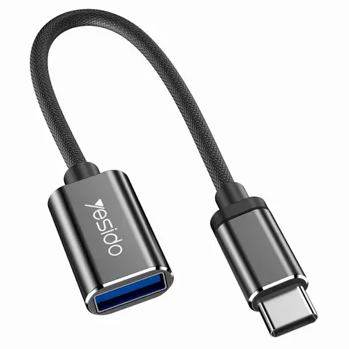Adaptor OTG USB-C - USB-A Yesido GS01 (Negru)