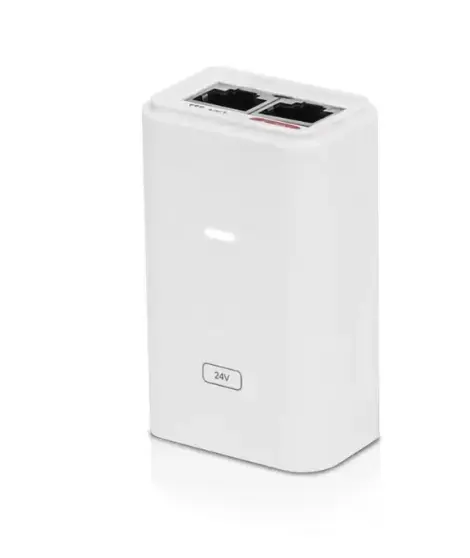 Adaptor PoE, Ubiquiti, POE-24-7W-G-WH 24V, 0.3A, 7W Gigabit (Alb)