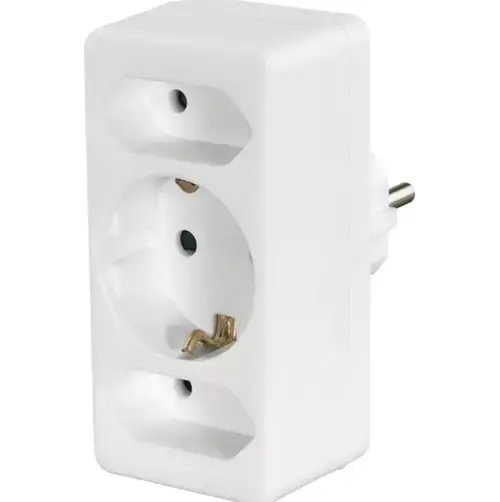 Adaptor priza Hama 223215, 3 intrari (Alb)