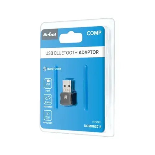 Adaptor, Rebel, USB, Bluetooth 5.0, Negru
