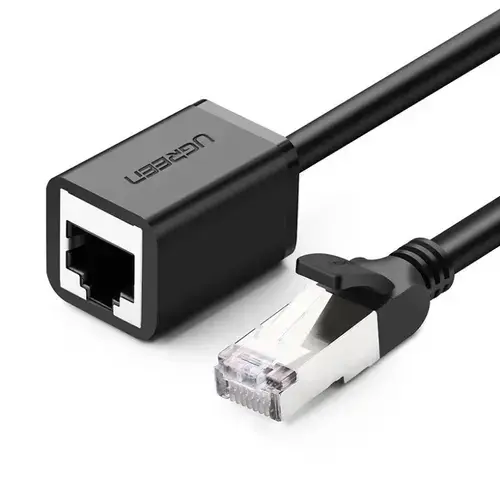 Adaptor Retea UGREEN NW112, RJ45 (Mama) - RJ45 (Tata), Negru