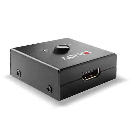 Adaptor Switch Lindy LY-38336, 2x HDMI - HDMI, Black