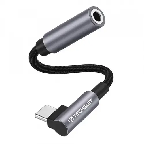 Adaptor Techsuit AC7 MusicDox, Audio USB-C - 3.5mm (Gri)