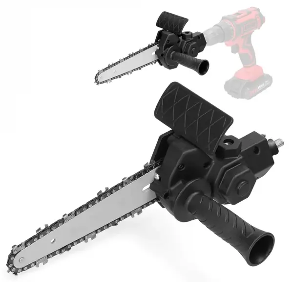 Adaptor tip minifierastrau (drujba), pentru bormasina, multifunctional, portabil, lama si lant 6,