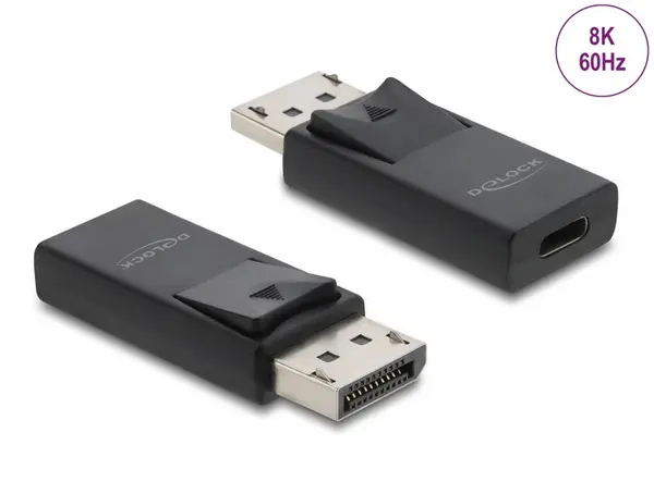 Adaptor USB Type C la DisplayPort M-T 8K60Hz cu HDR/HDCP, Delock 61078