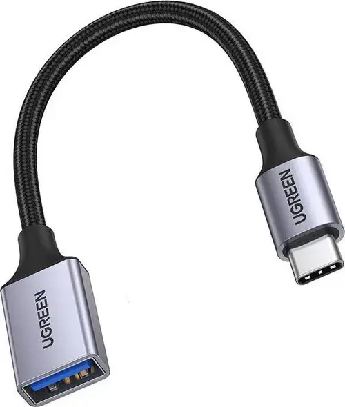 Adaptor USB Ugreen US378, USB la USB Type-C (Gri)