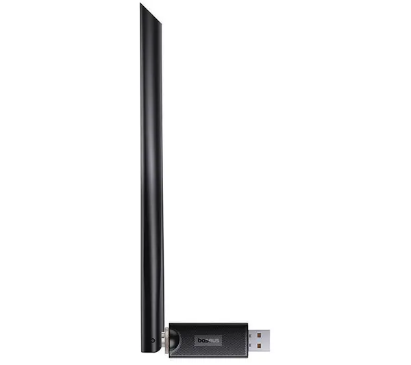 Adaptor USB Wi-Fi Baseus B01317600111-02, cu antena externa, viteza maxima transfer 650Mbps, indicator LED, negru